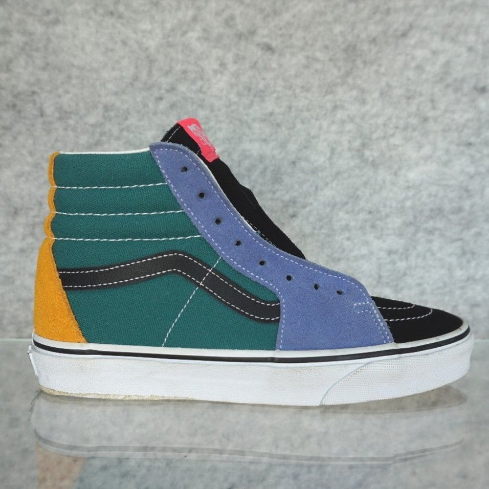 Vans sneakers - Sk8-Hi Mix Colorblock Yellow & Tidepool Skate Shoes